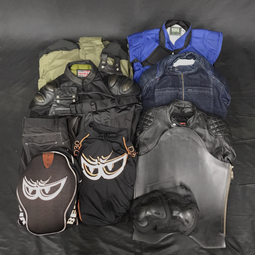 Kiss Racing サイズ XL レーシングジャケット 他 デグナー XL ブーツチャップス 等 バイク用品